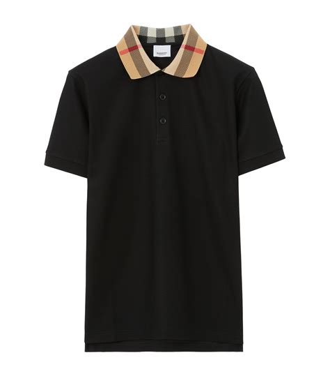 burberry polo mens placket|check collar polo shirt burberry.